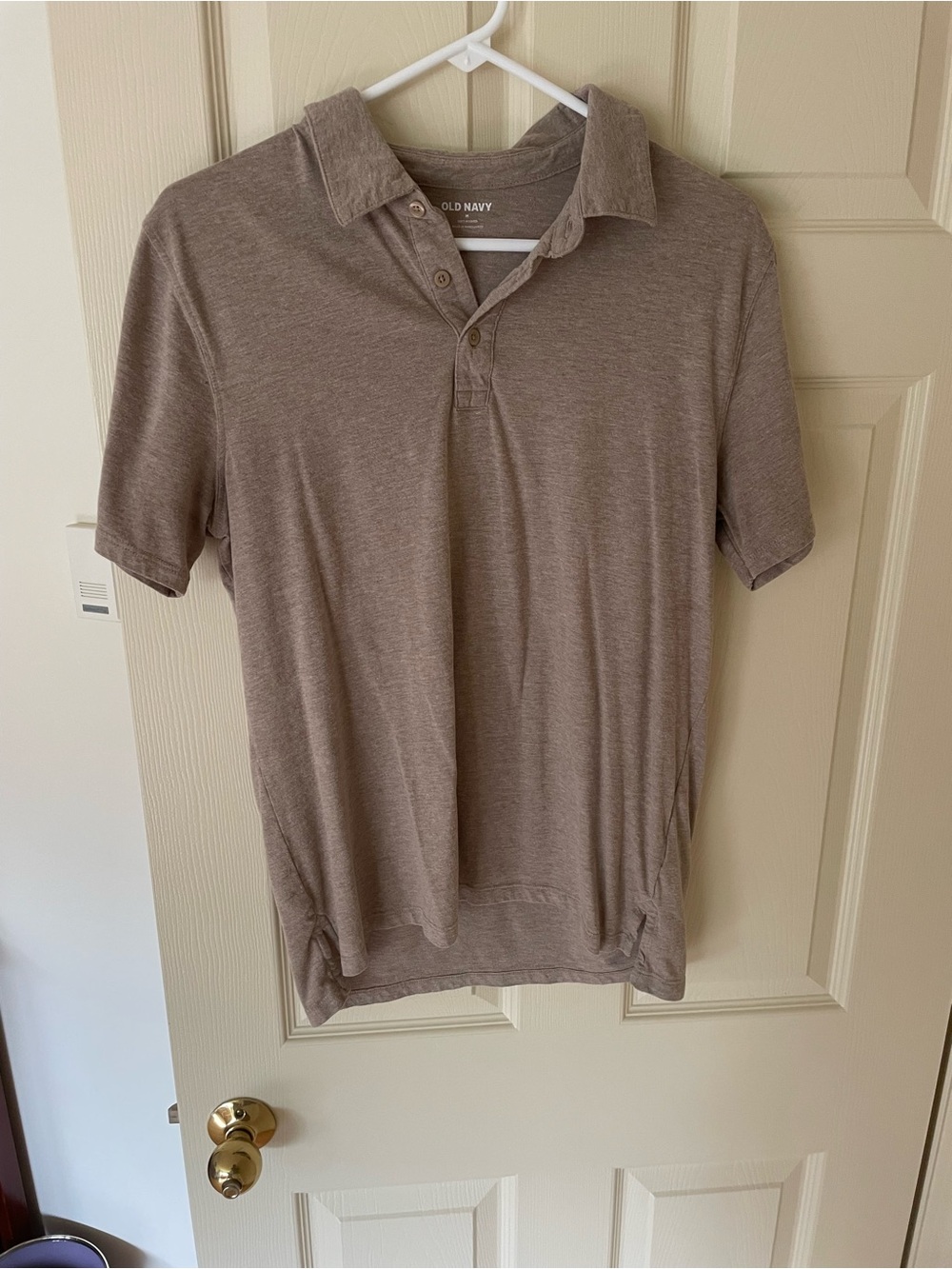 Old Navy Men's Polo Shirt in Taupe Brown